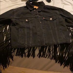 Levi Fringe Trucker Jacket